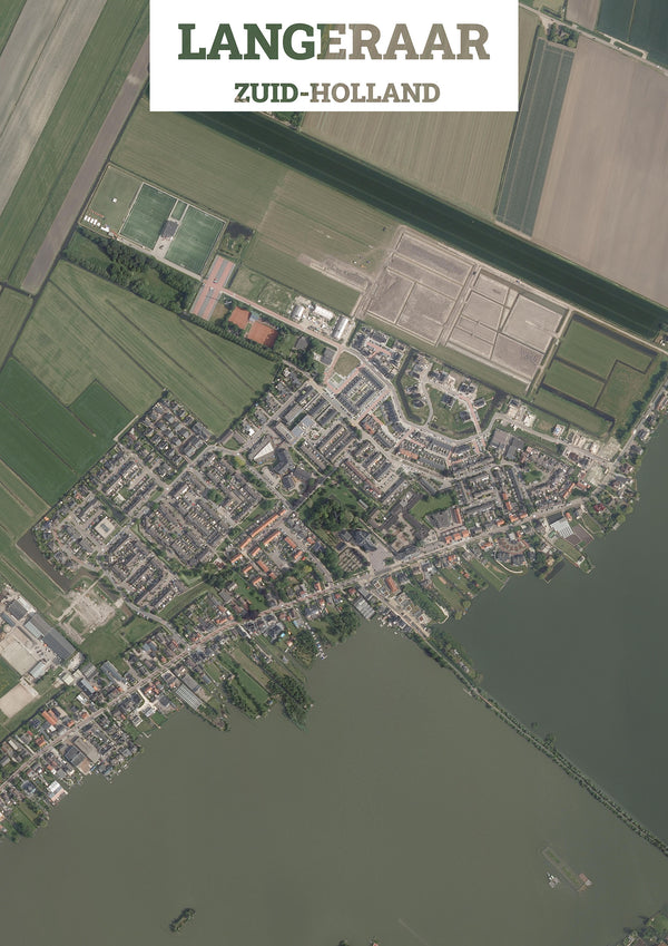 Luchtfoto van Langeraar