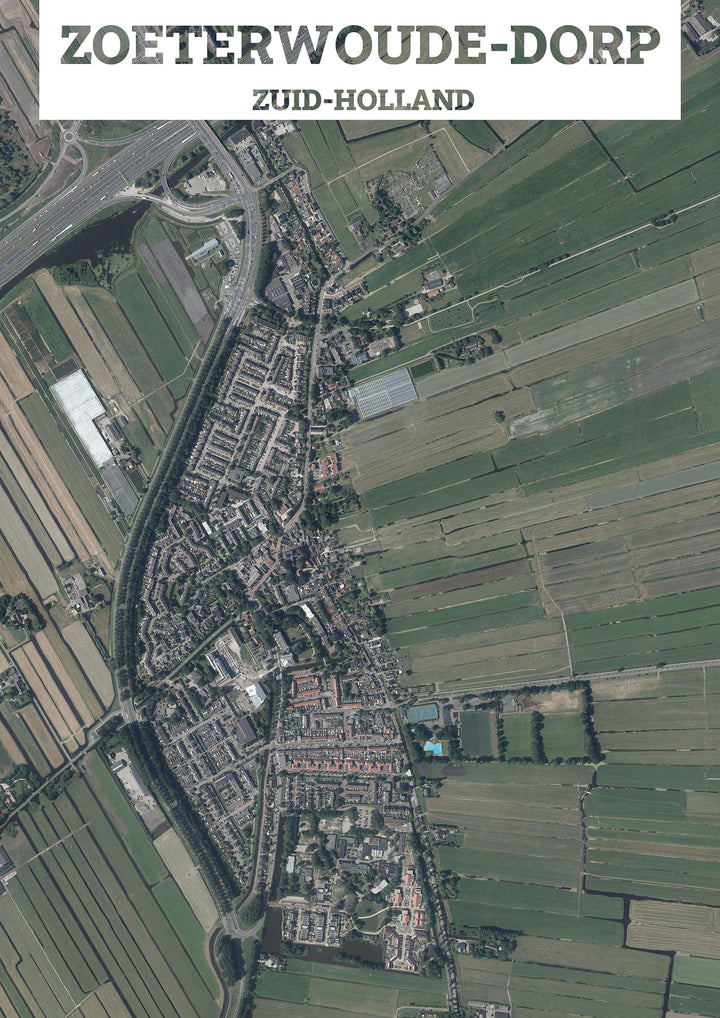 Luchtfoto van Zoeterwoude-Dorp