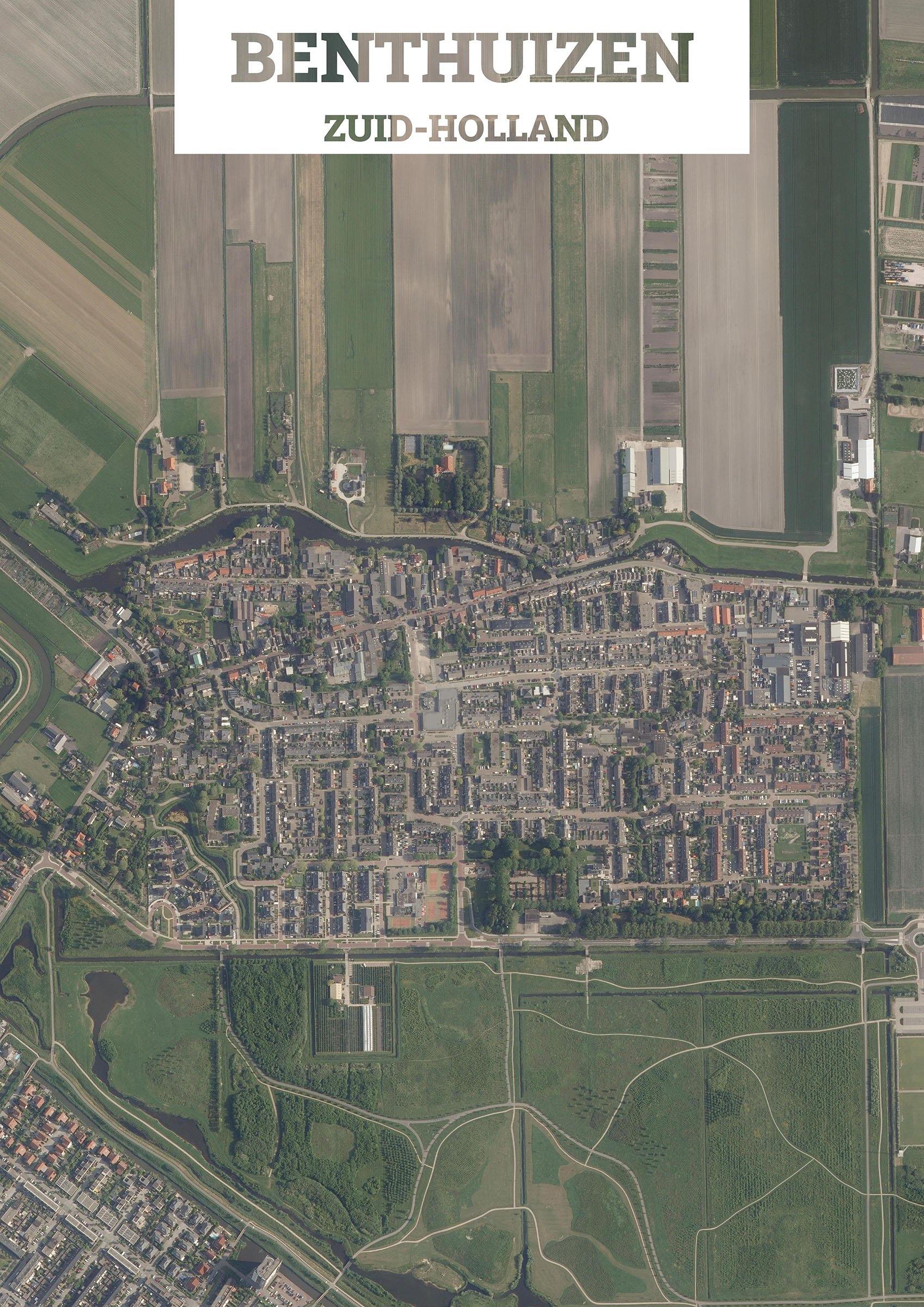 Luchtfoto van Benthuizen – Earth Art