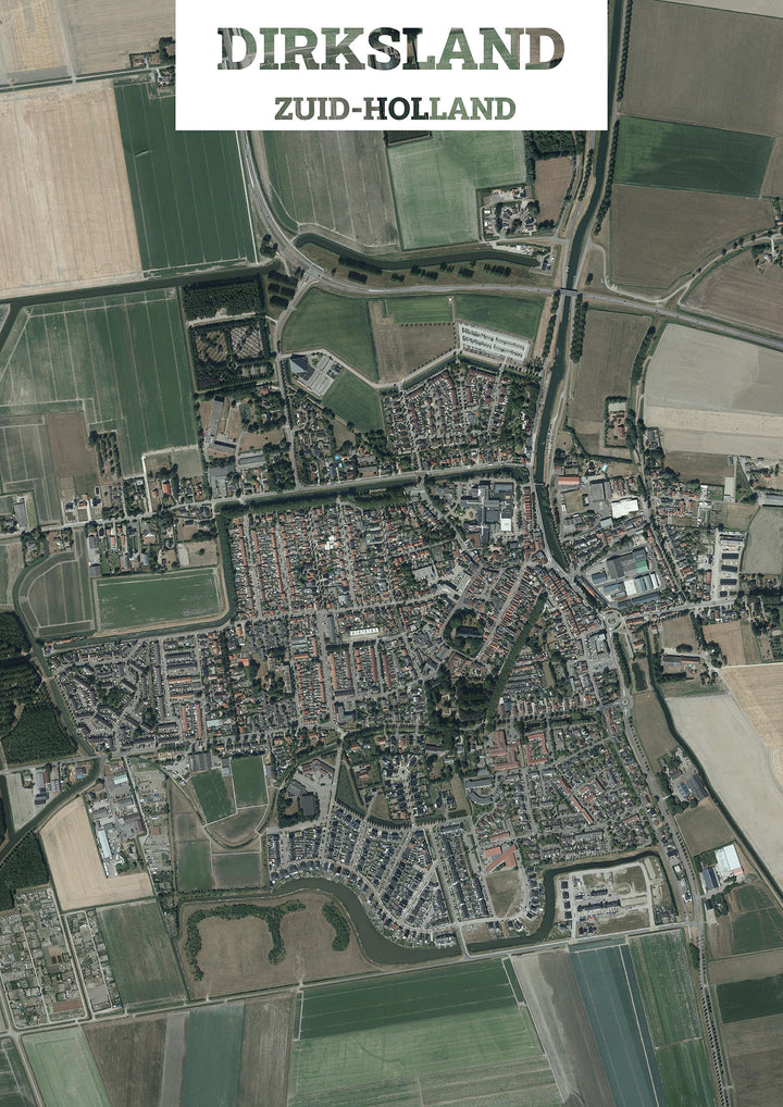 Luchtfoto van Dirksland
