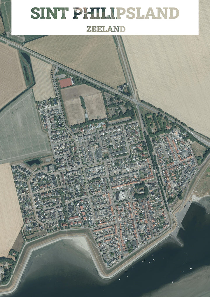 Luchtfoto van Sint Philipsland