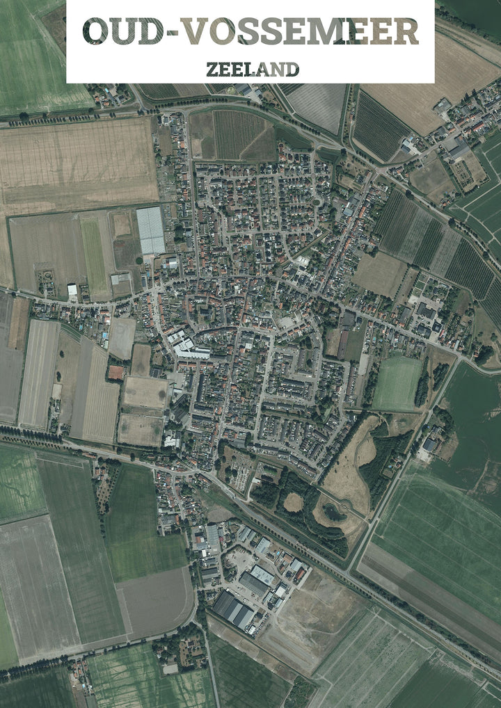 Luchtfoto van Oud-Vossemeer