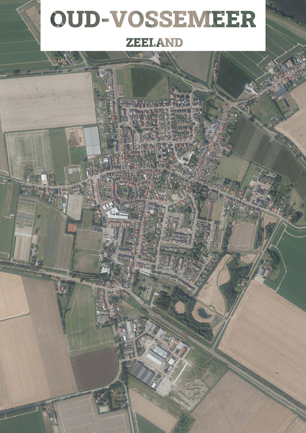 Luchtfoto van Oud-Vossemeer