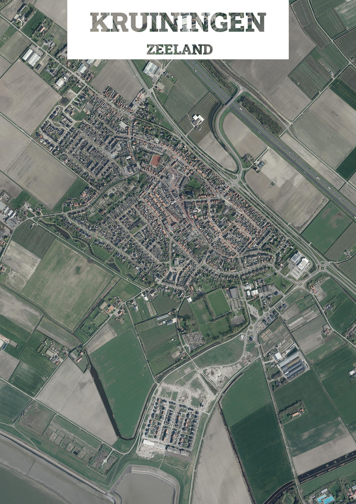 Luchtfoto van Kruiningen