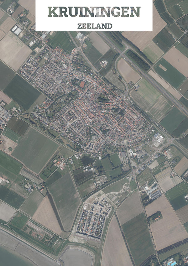 Luchtfoto van Kruiningen