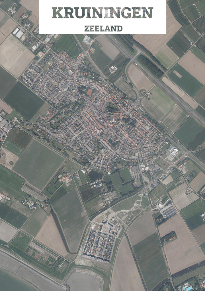 Luchtfoto van Kruiningen