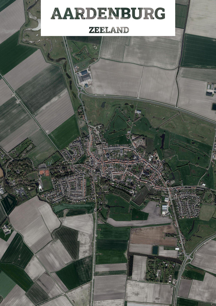 Luchtfoto van Aardenburg