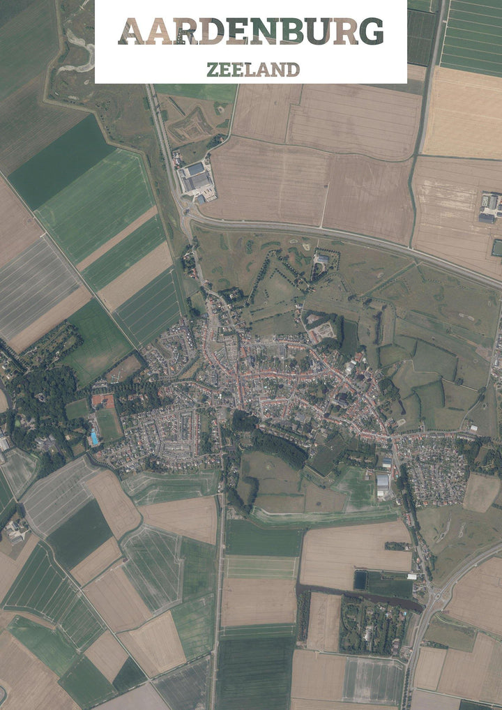 Luchtfoto van Aardenburg