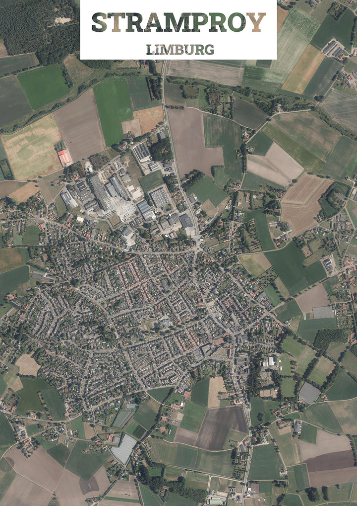 Luchtfoto van Stramproy