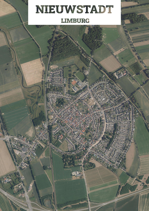 Luchtfoto van Nieuwstadt