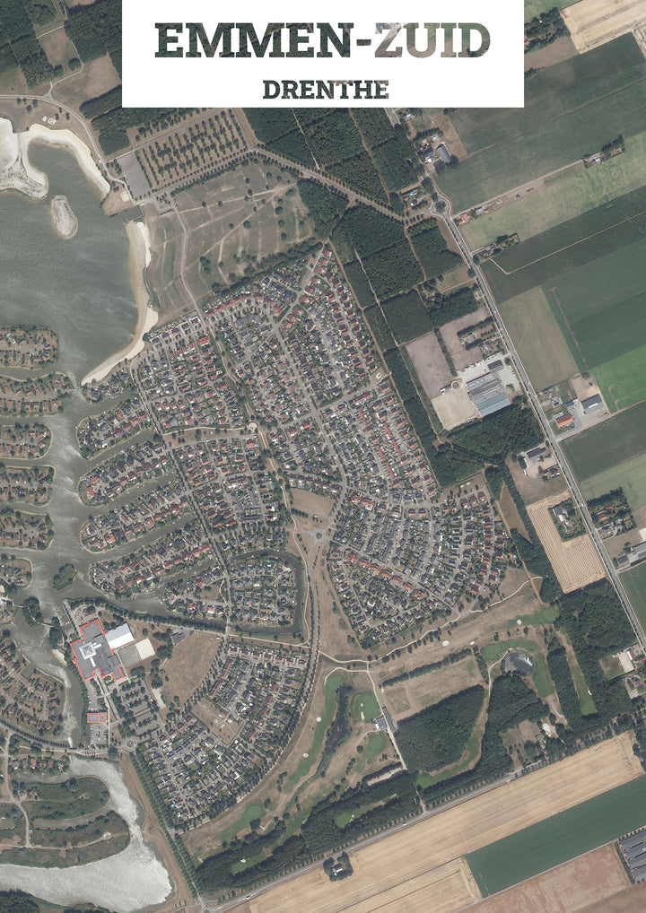 Luchtfoto van Emmen-Zuid