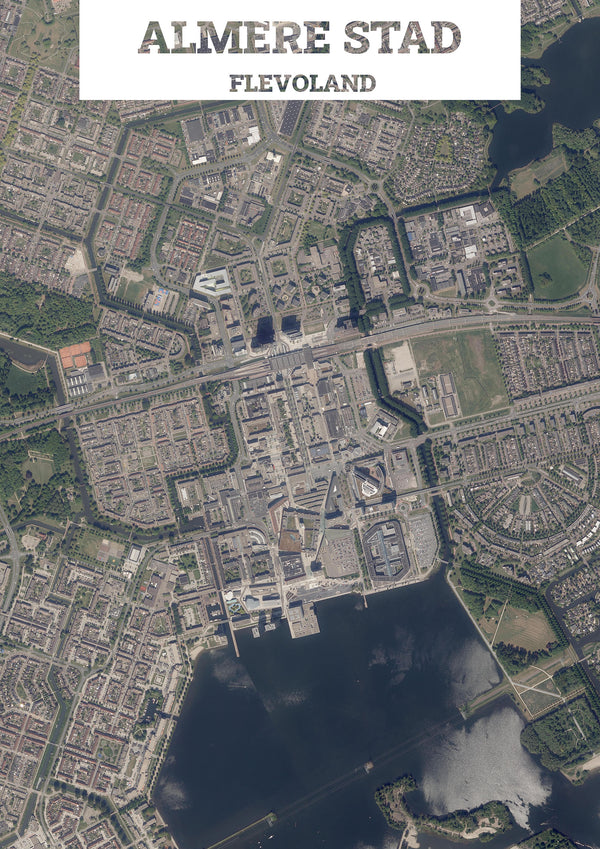 Luchtfoto van Almere Stad