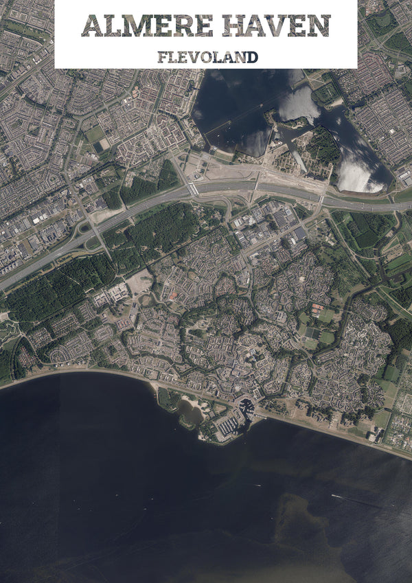 Luchtfoto van Almere Haven