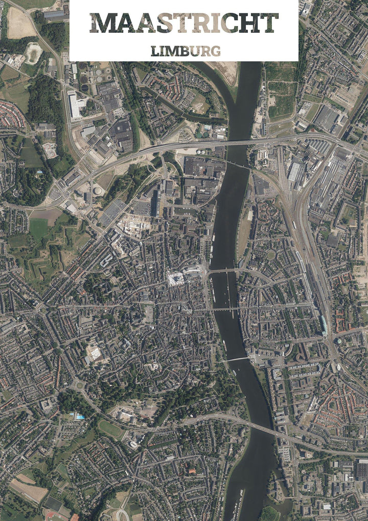 Luchtfoto van Maastricht