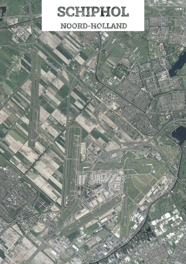 Luchtfoto van Schiphol