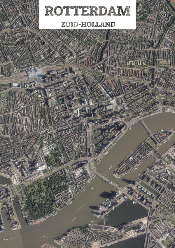 Luchtfoto van Rotterdam