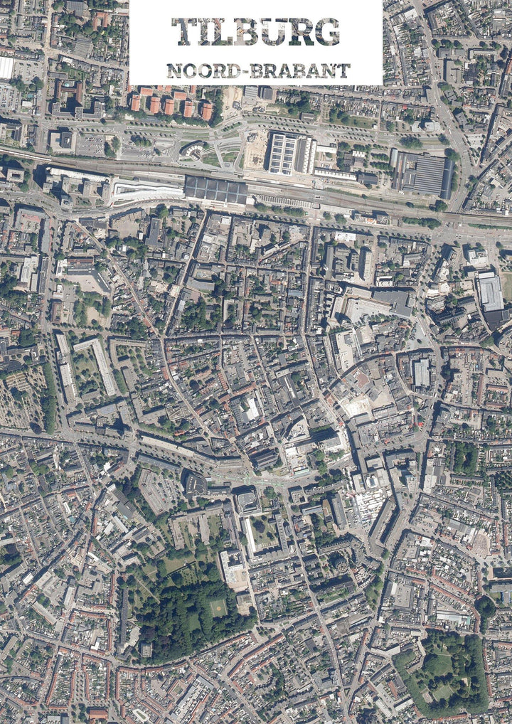 Luchtfoto van Tilburg