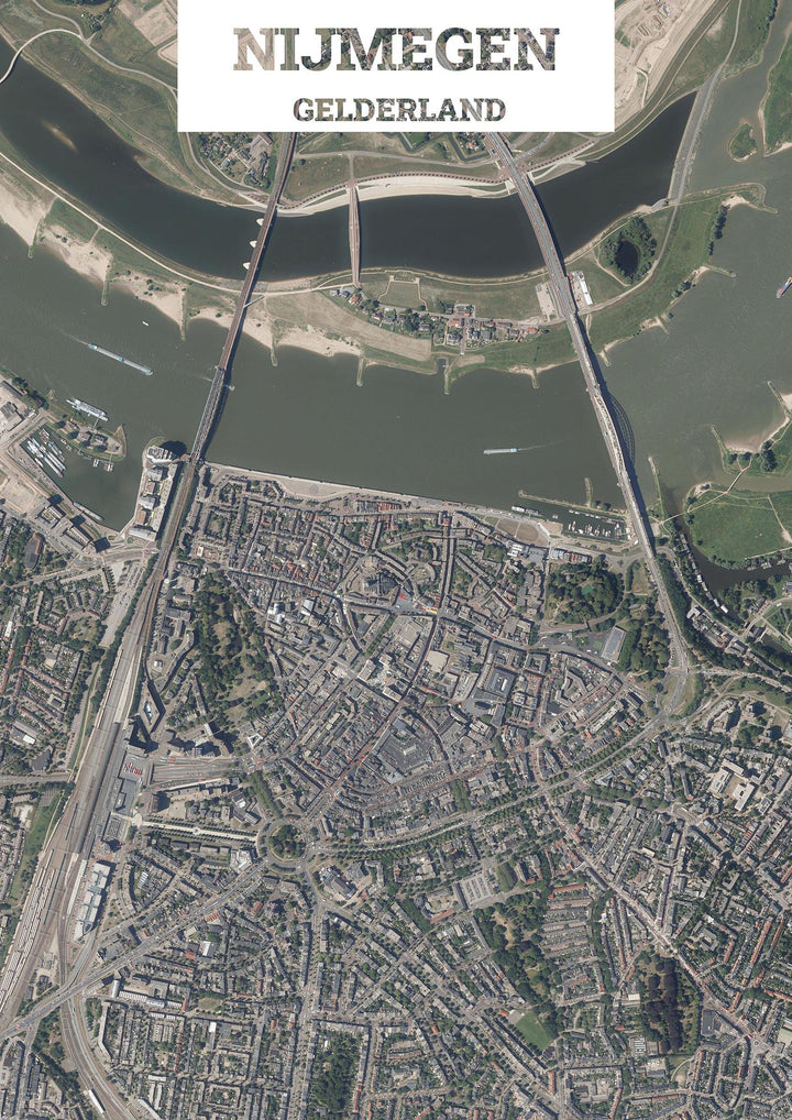 Luchtfoto van Nijmegen