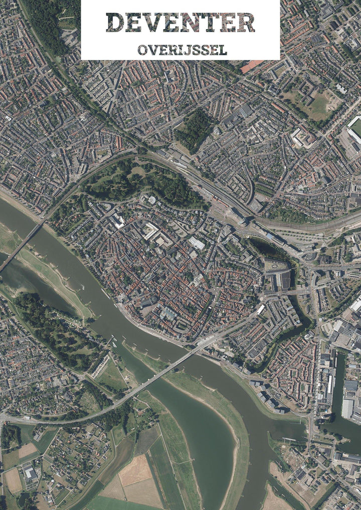 Luchtfoto van Deventer