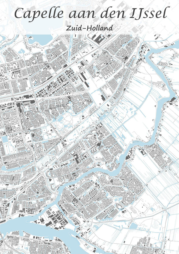 Stadskaart van Capelle aan den IJssel - Earth Art