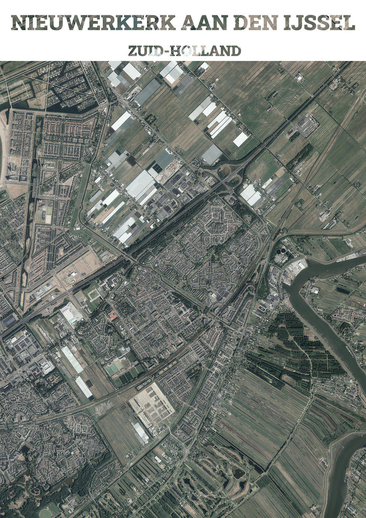 Luchtfoto van Nieuwerkerk aan den IJssel - Earth Art