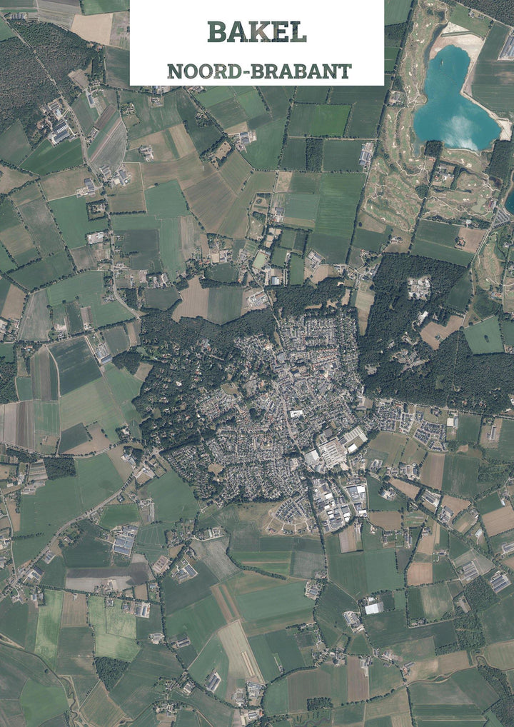 Luchtfoto van Bakel - Earth Art